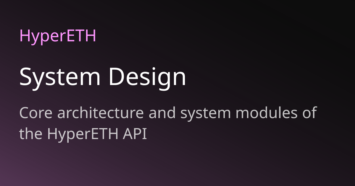 System Design